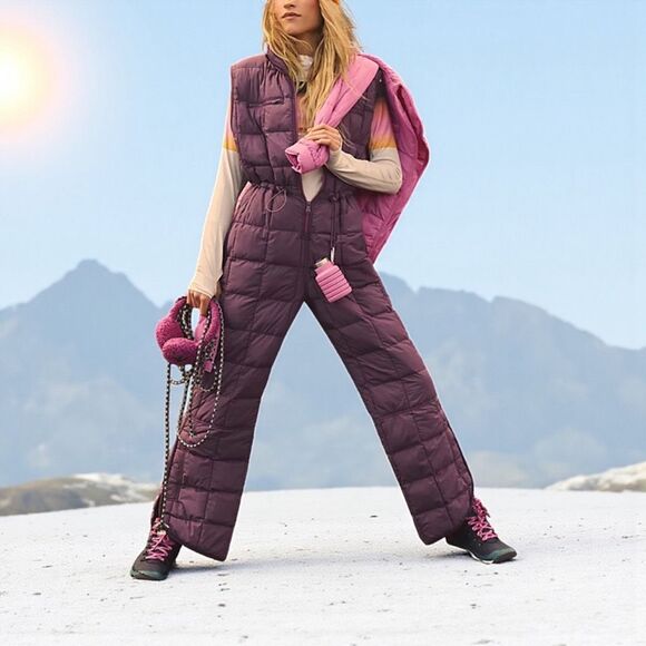 NWOT Free People Movement Pippa Packable Puffer Ski Snowboarding Winter Suit S - Picture 1 of 14